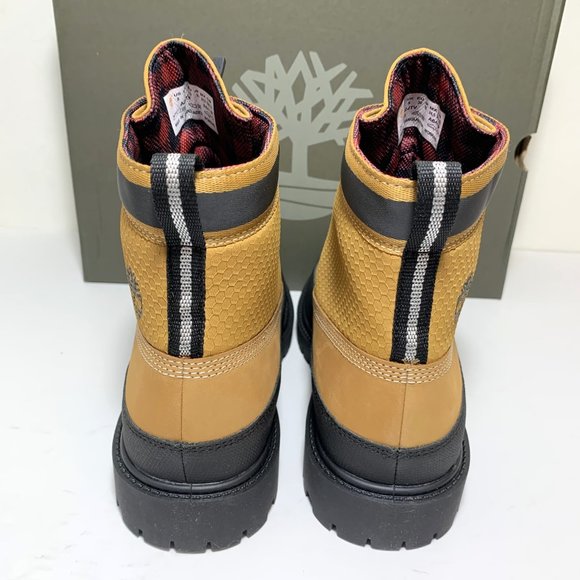 Timberland Heritage Front Zip Boots Leather Wheat Nubuck Booties Size 8 NEW - Picture 4 of 9